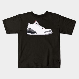 AIR JORDAN III RETRO PIXELATED ART SHOE COLLECTION Kids T-Shirt